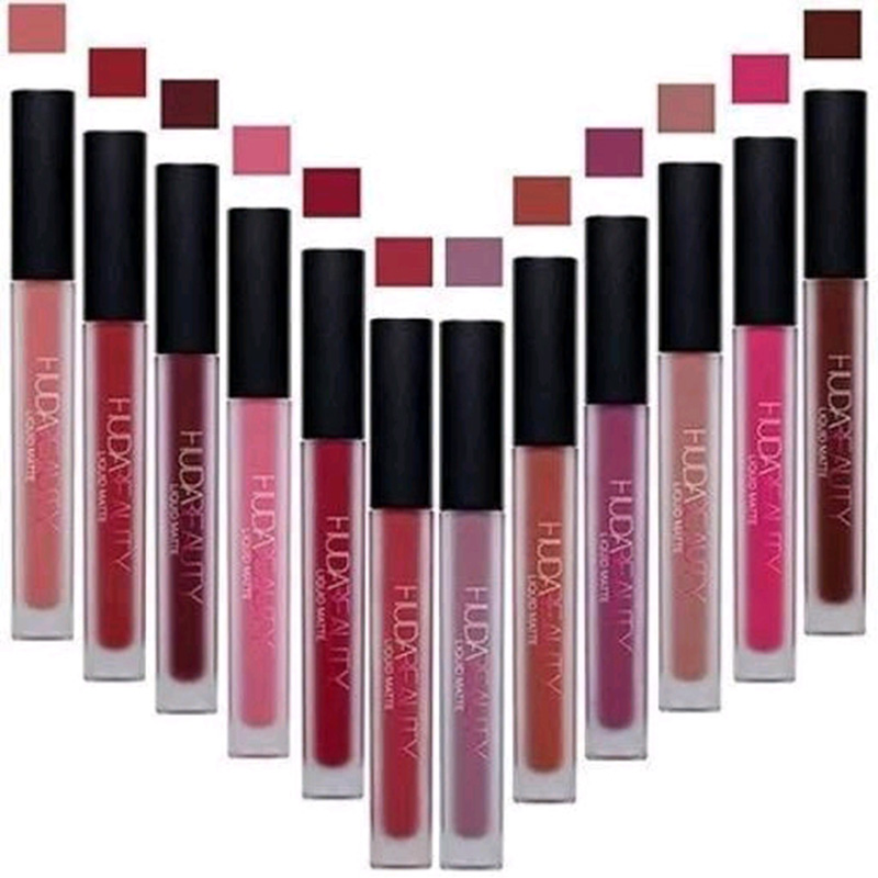 Huda Beauty Liquid Matte Lipstick Pack Of Purble In