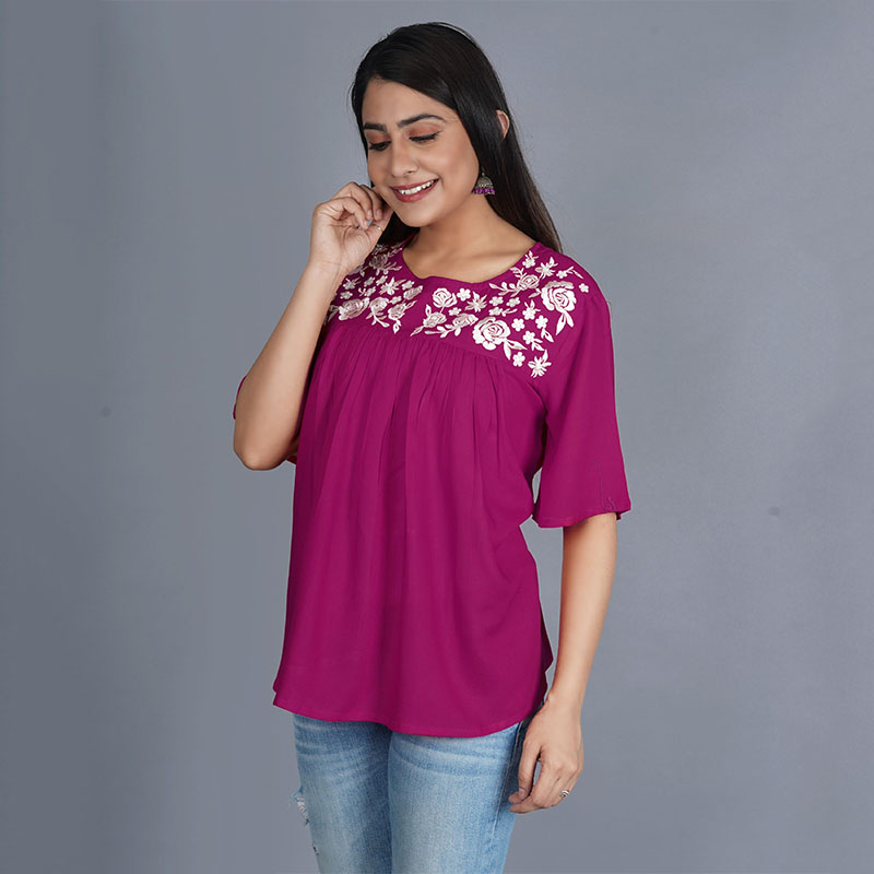 Women's Regular Fit Latest Fancy Tops