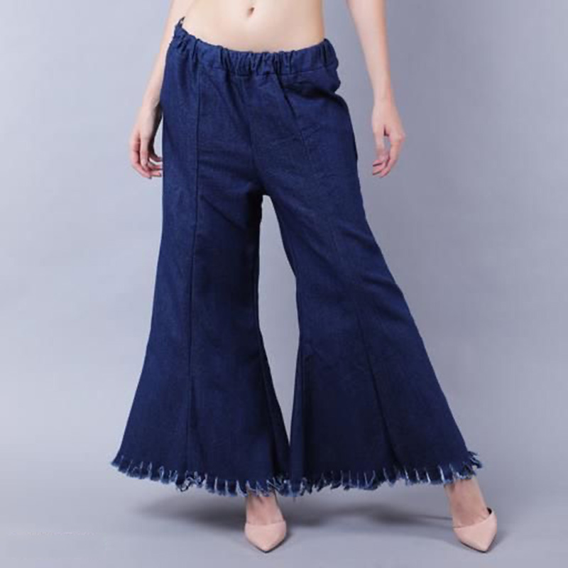 Buy Blue Trousers & Pants for Women by MISS CHASE Online | Ajio.com